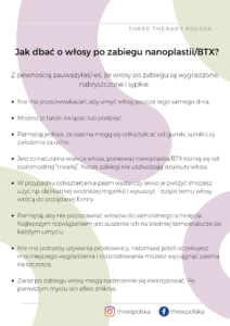 Jak dbac o wlosy po zabiegu